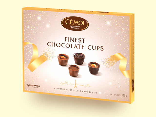 CEMOI Конфеты "FINEST CHOCOLATE CUPS" Ассорти 335г кор./11шт. 